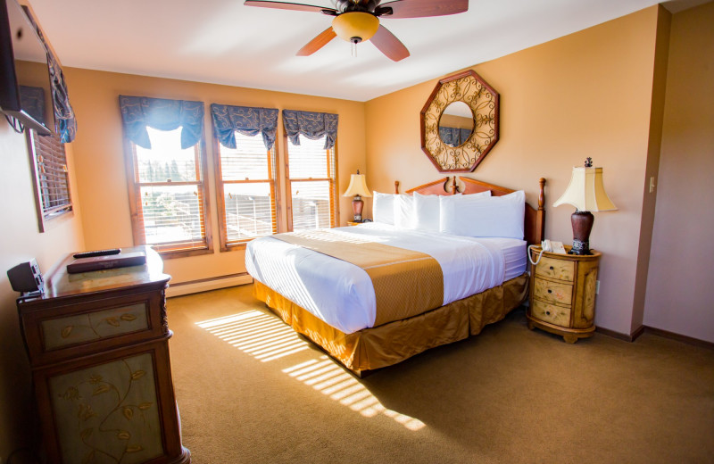 Guest room at Water's Edge Inn & Conference Center.