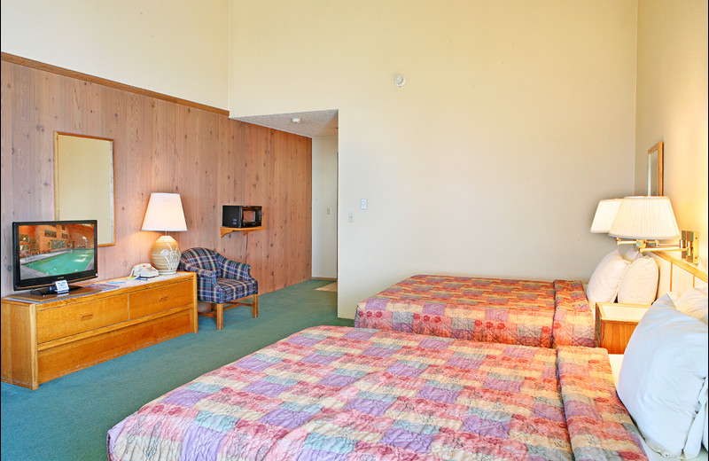 Guest room at Ocean Crest Resort.