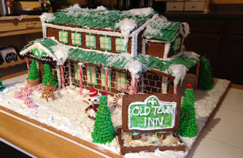 Ginger bread house at Old Town Inn.