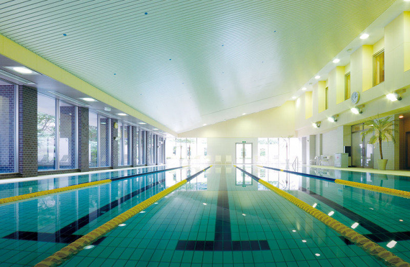 Indoor pool at Hotel Okura.