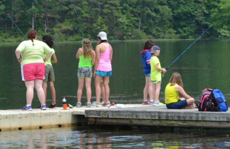 Fishing at YMCA Trout Lodge & Camp Lakewood.