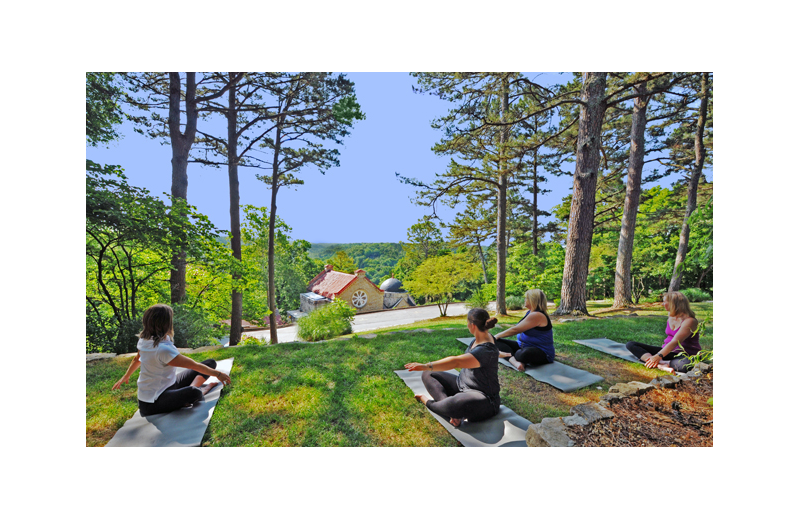 Yoga at 1886 Crescent Hotel & Spa.