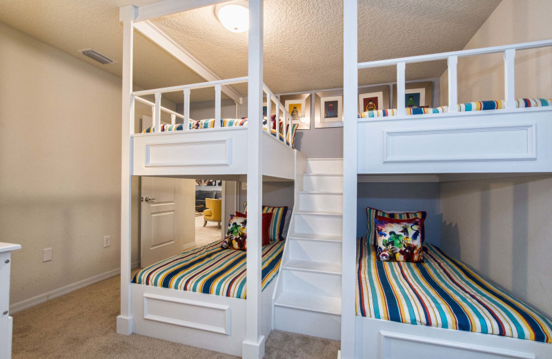 Rental bedroom at Vacation Pool Homes.