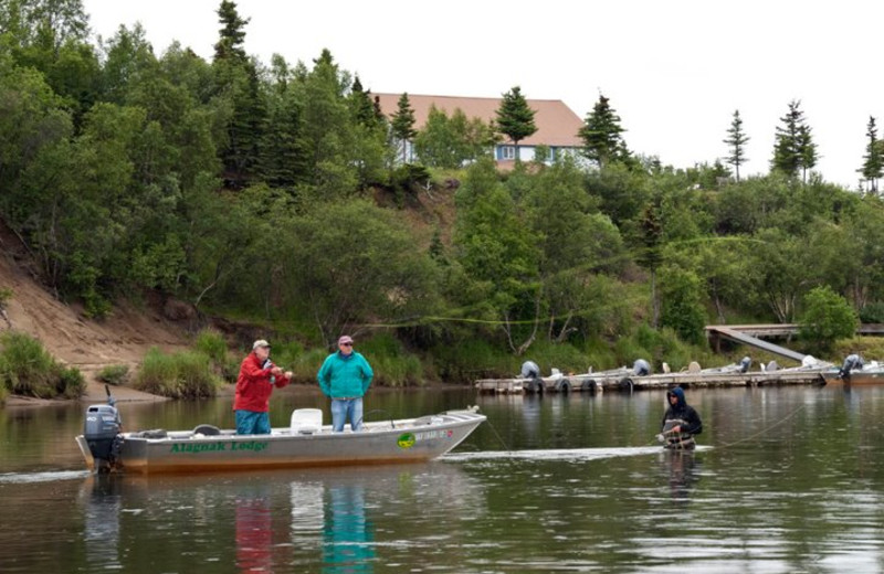 Fishing at Alagnak Lodge.