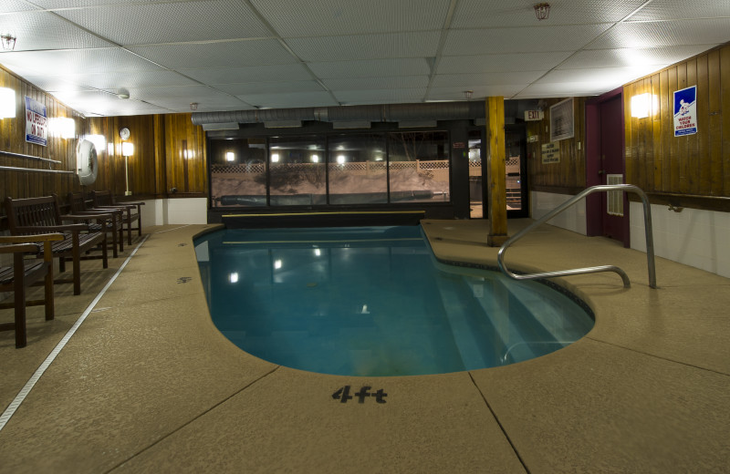 Indoor pool at Black Bear Lodge.