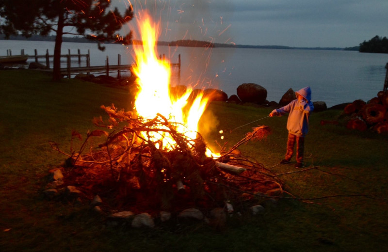Bonfire at Glenmore Resort.