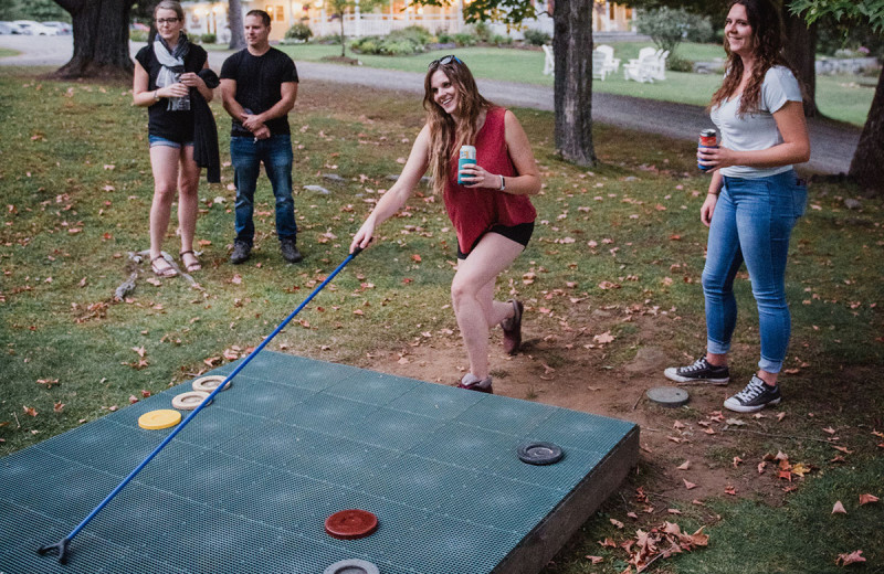 Shuffle board at Port Cunnington Lodge & Resort.