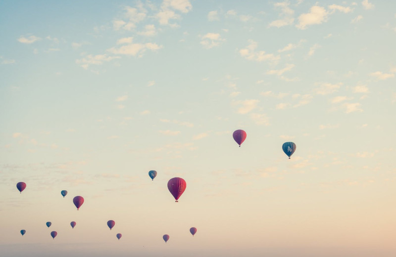 Hot air balloon at Mountain Comfort Bed and Breakfast.