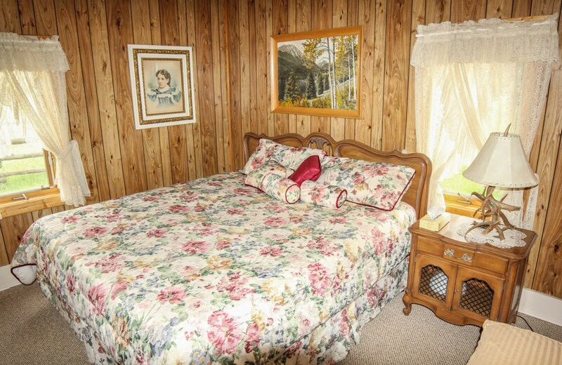 Guest bedroom at Music Meadows Ranch.