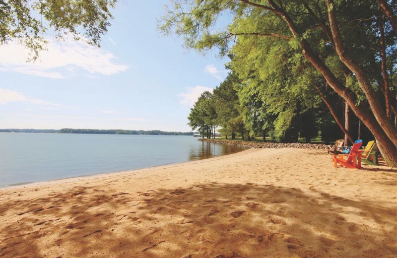 Rental beach at StayLakeNorman Luxury Vacation Rentals.