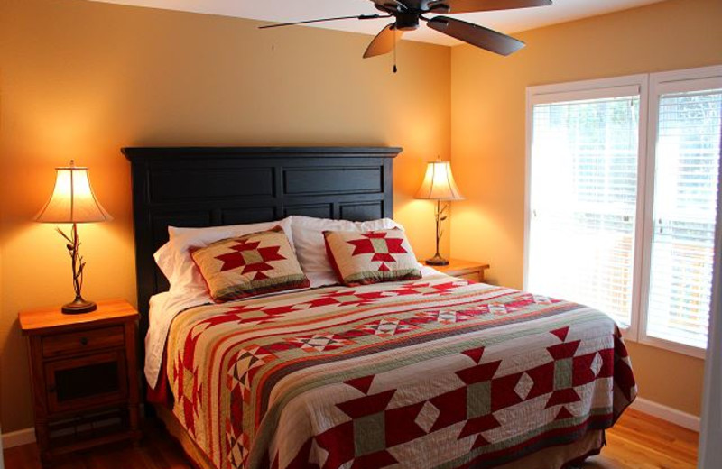 Rental bedroom at Mountain Lake Rentals.