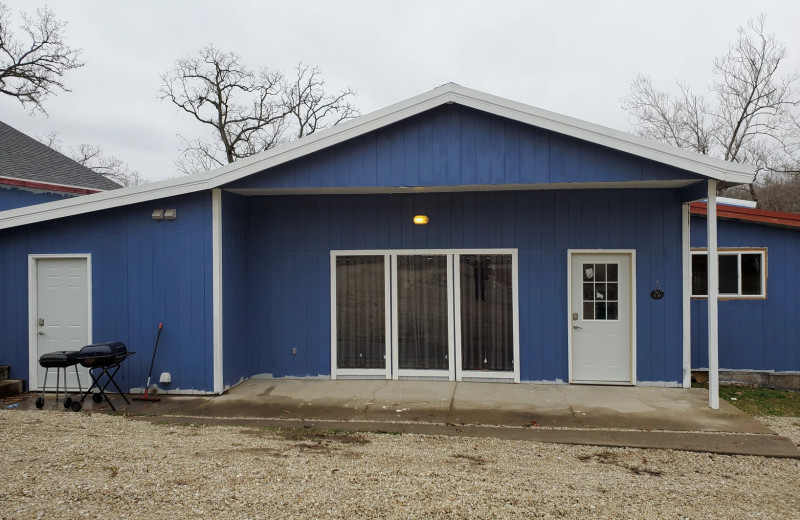 Cabin exterior at Runaway II Resort and Campground.