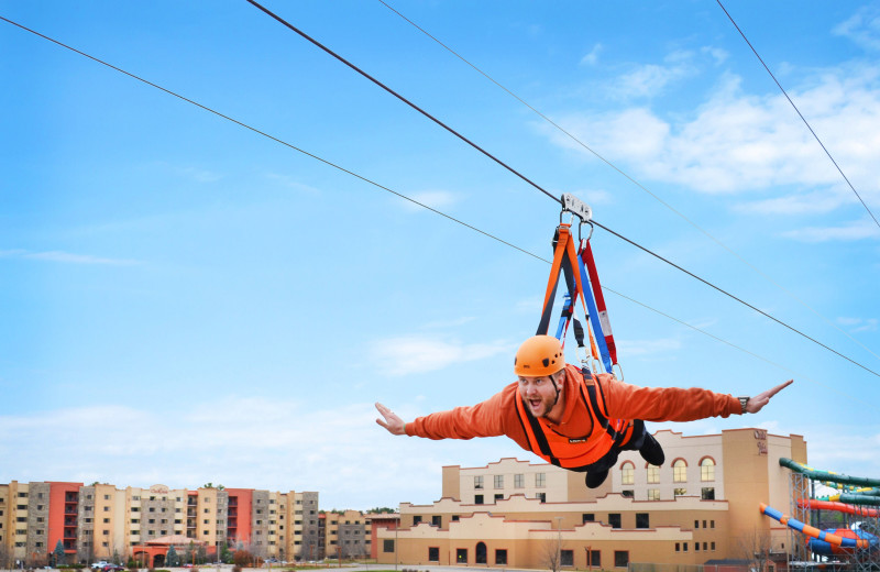 Zip line at Chula Vista Resort.
