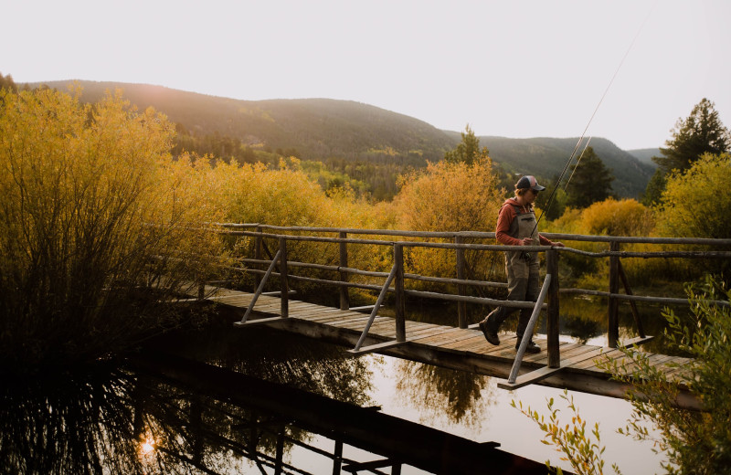 Fishing at Rawah Guest Ranch.