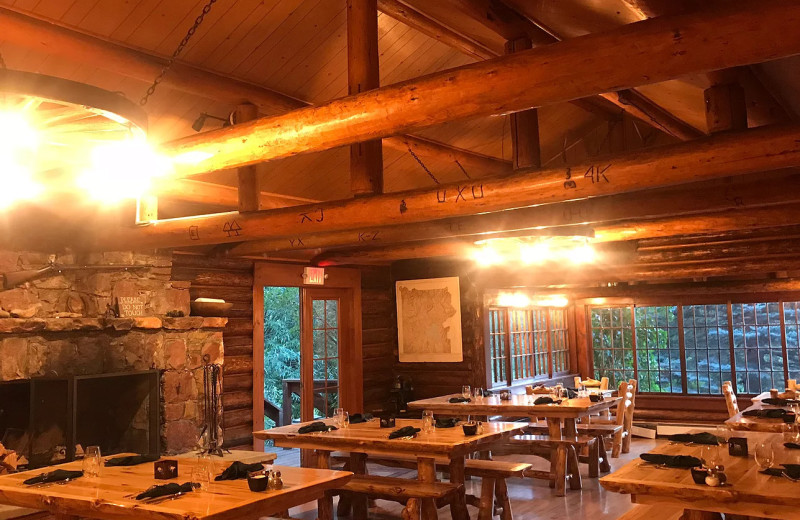 Dining at UXU Ranch.