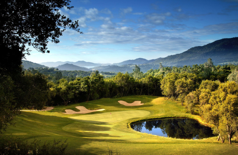 Golf course at Greenhorn Creek Resort.