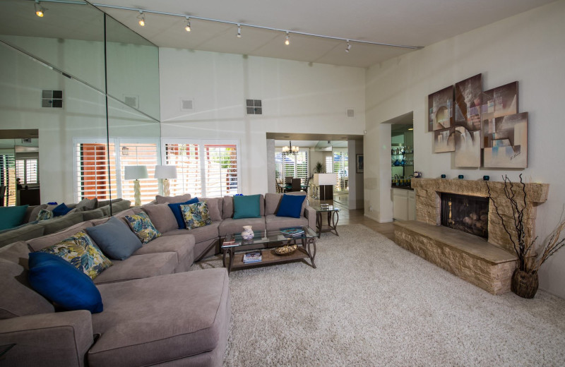 Rental living room at Sundance Villas.