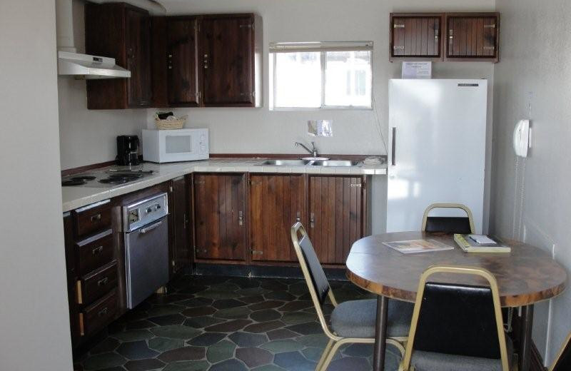 Guest kitchen at Elk City Hotel.