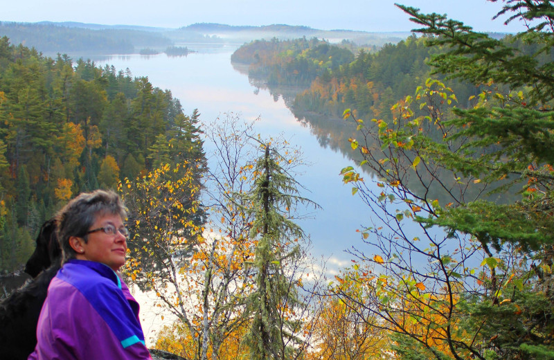 Hiking at Golden Eagle Lodge.