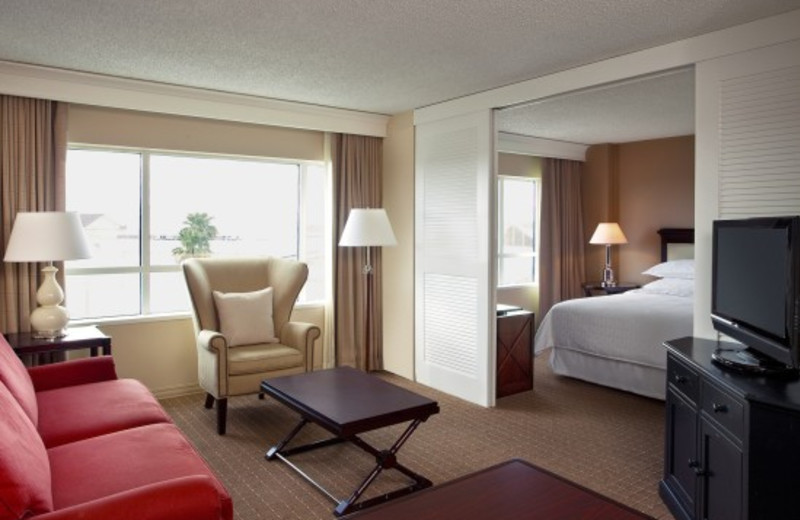 Guest suite at Sheraton Suites Plantation, Ft. Lauderdale West.