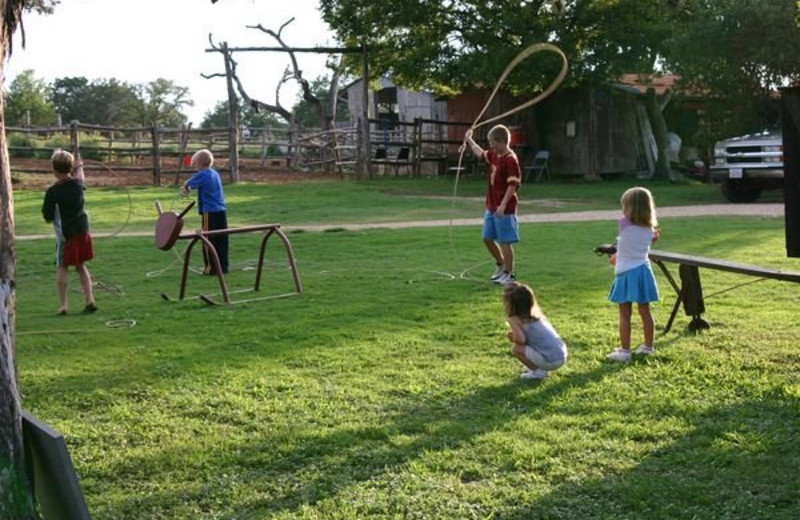 Lasso lessons at Twin Elm Ranch.