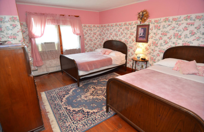 Guest room at Barker Lake Lodge.