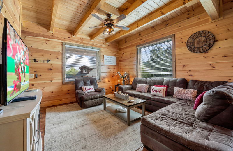 Living room at American Patriot Getaways - High Country.