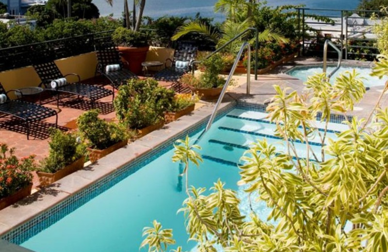 Outdoor pool at Hotel El Convento.