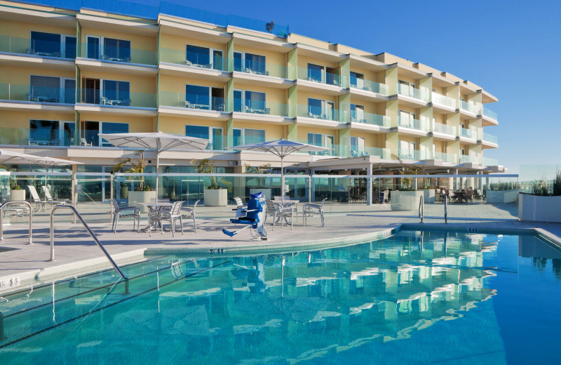 Outdoor pool at Pier South Resort.