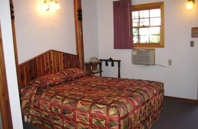 Guest room at Cedar Wood Inn.