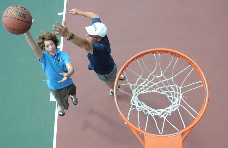 Basketball at Lake George RV Park.