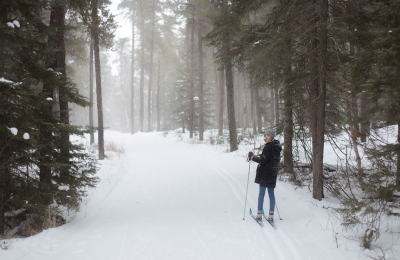 Skiing at Falcon Beach Ranch.
