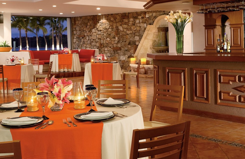 Dining at Dreams Huatulco Resort & Spa.
