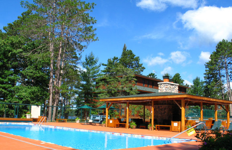 Outdoor pool at Chippewa Retreat Resort.