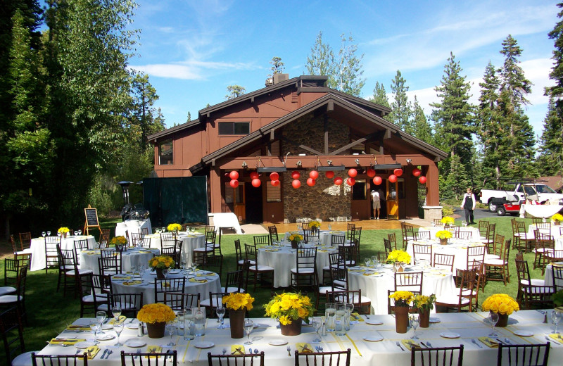 Wedding catering at Granlibakken Resort.