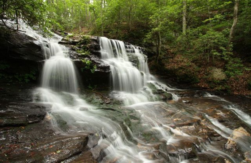 Waterfall near Mountain Vista Rentals.