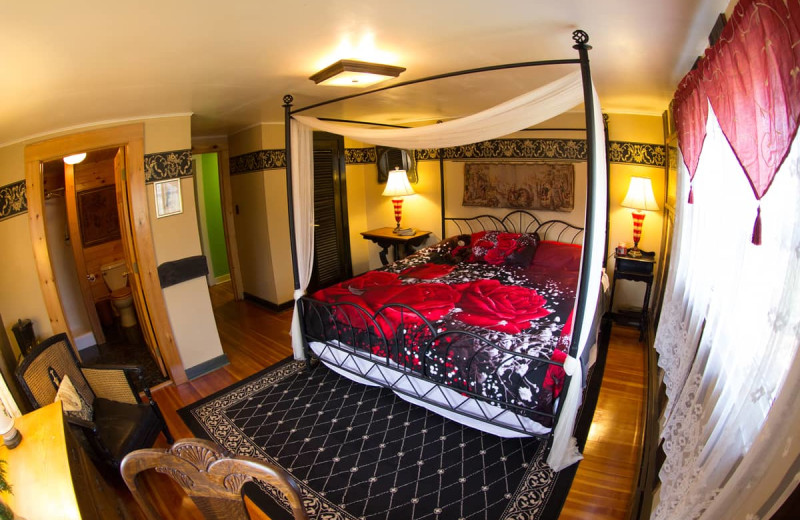 Guest room at Lake Clear Lodge & Retreat.