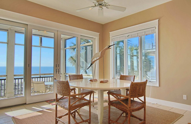 Rental dining room at Resort Vacation Properties of St. George Island.