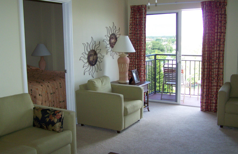 Rental interior at Madeira Bay Resort.