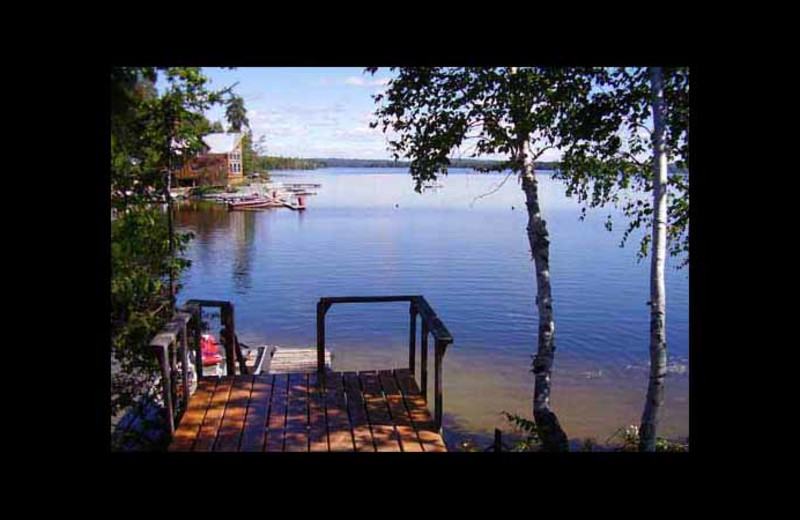 Lake view at Red Pine Wilderness Lodge.