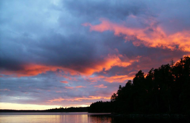 Sunrise at Lodge of Whispering Pines.