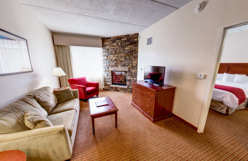 Guest room at Penn Wells Hotel & Lodge.