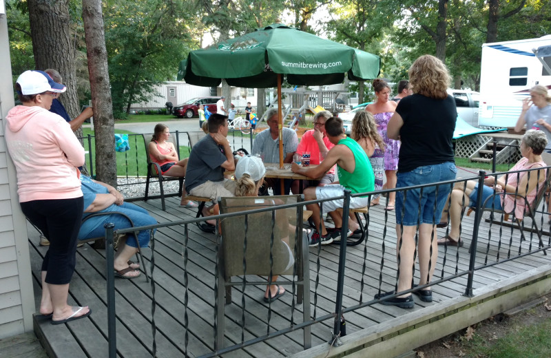 Patio at Vacationland Resort.