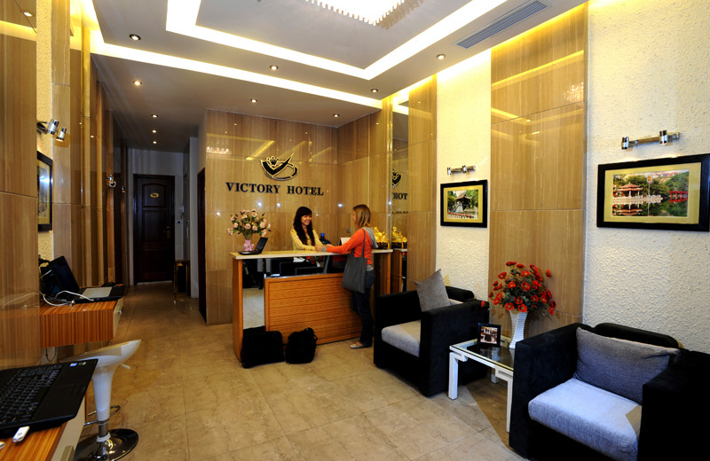Lobby at Hanoi Victory Hotel.