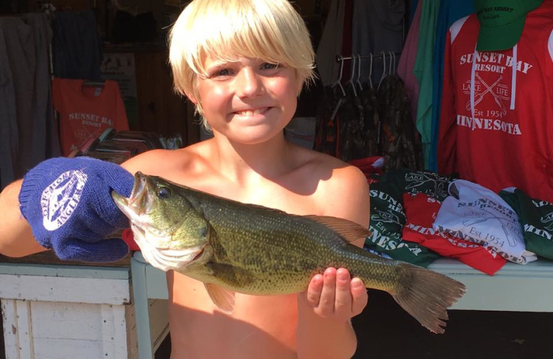 Fishing at Sunset Bay Resort.