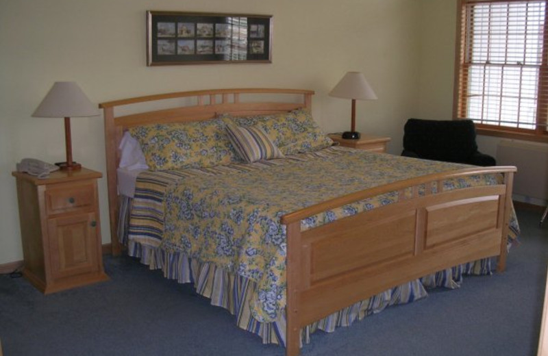 Master bedroom at Birchwood Lodge.