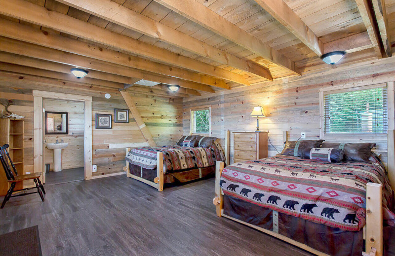 Guest room at Alaska's Big Salmon Lodge.