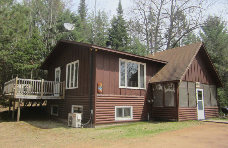 Cabin exterior at Idle Hours Resort.