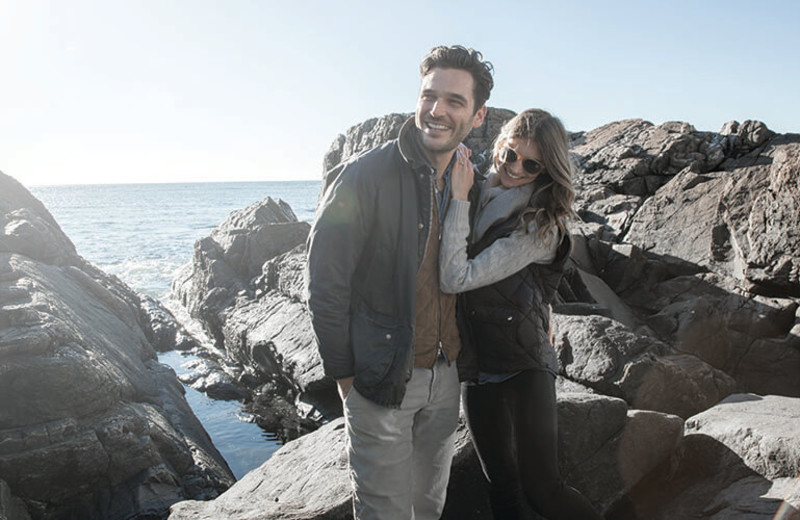 Couple at Cliff House Maine.