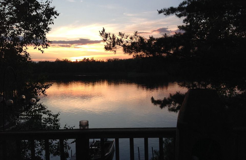 Views of the lake from your cabin at Beauty Bay Lodge & Resort